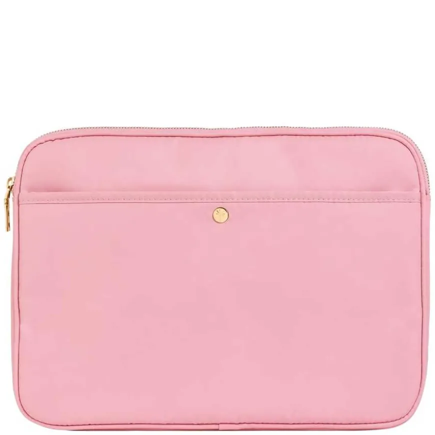 Soft Pink Nylon Laptop Sleeve