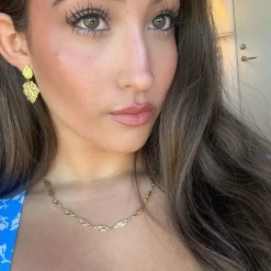 Sophia Earstuds Gold Plated 28mm