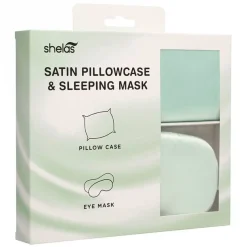 Sovesett - putetrekk og sovemaske i sateng