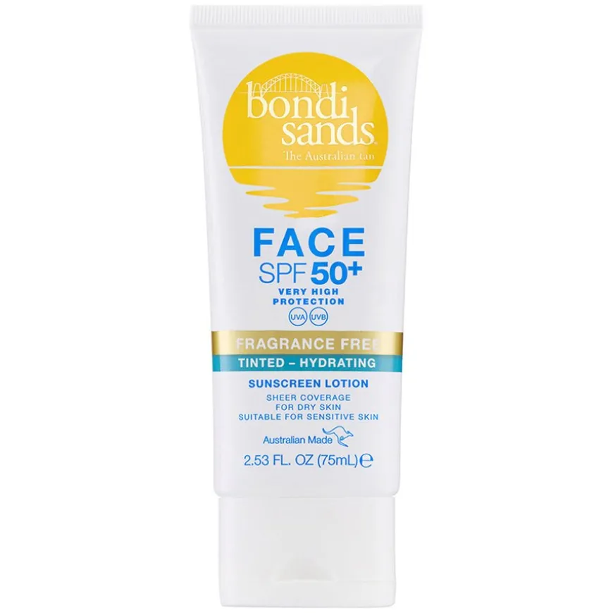 SPF50+ Fragrance Free Tinted Hydrating Face Lotion 75ml