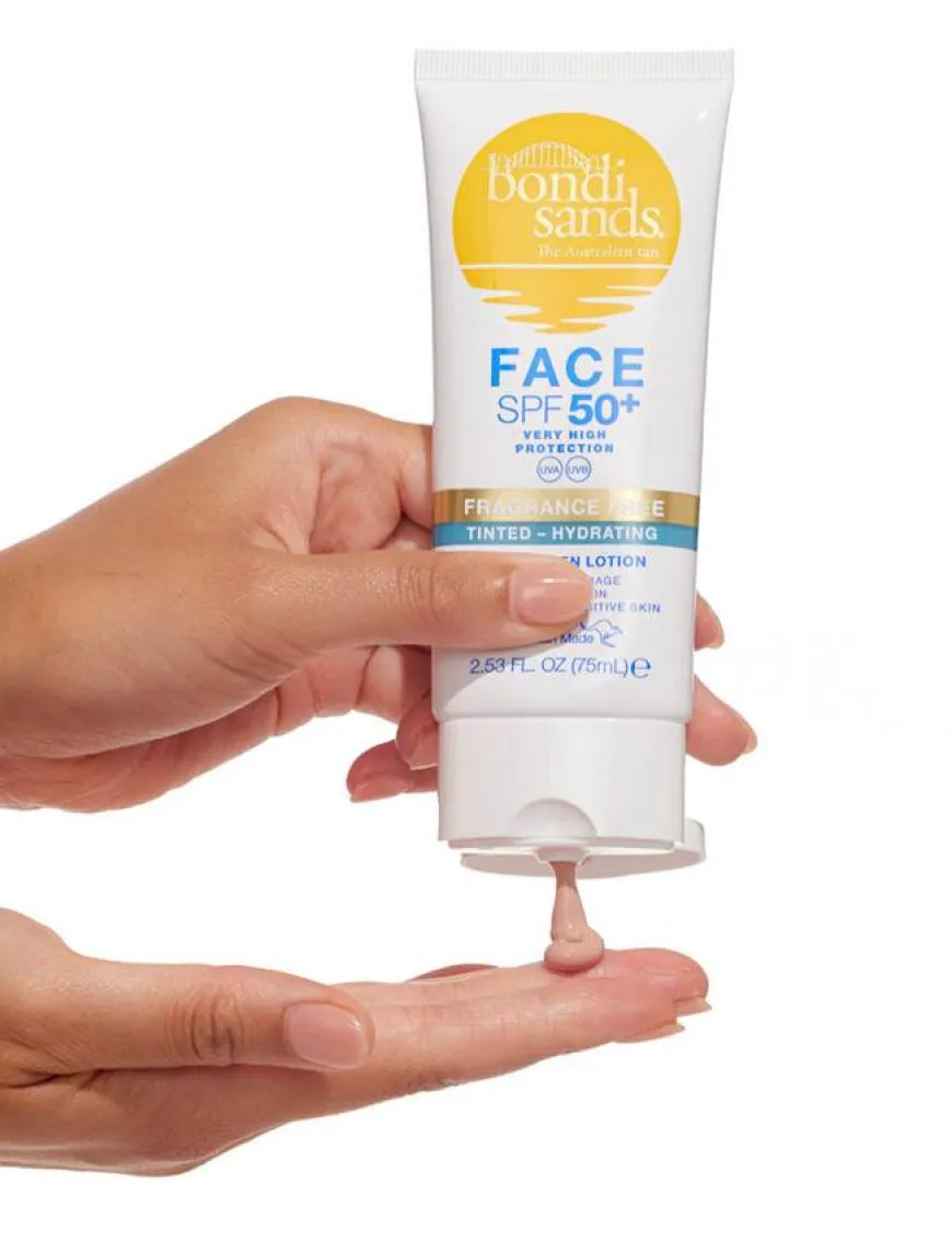 SPF50+ Fragrance Free Tinted Hydrating Face Lotion 75ml