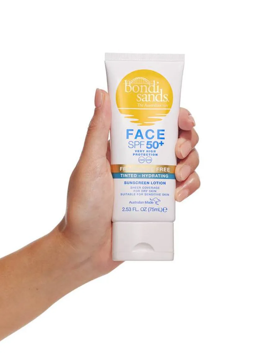 SPF50+ Fragrance Free Tinted Hydrating Face Lotion 75ml