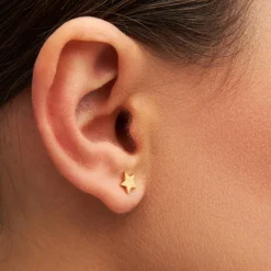 Star Earring Gold 1pcs