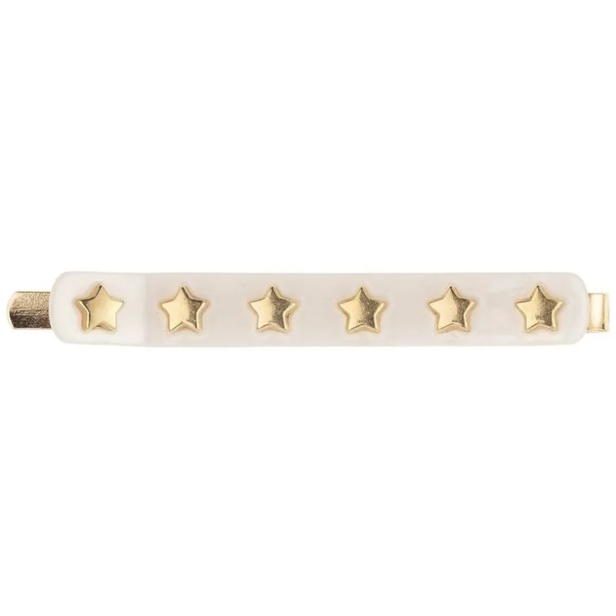 Star Stud Bobby Pin White 1pcs
