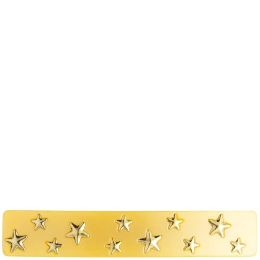 Star Stud Hair Clip Large Yellow