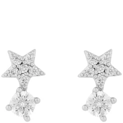 Stina Earring Silver/Clear