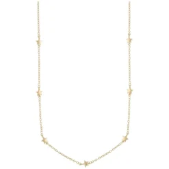 Stina Small Chain Necklace Plain Gold 42cm