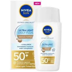 Sun UV Fluid Medium Tinted 50+ 40ml