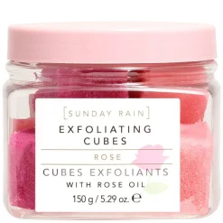 Sunday Exfoliating Cubes Rain Rose 150g