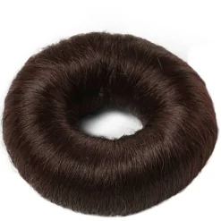 Synthetic Hair Bun Large Brown