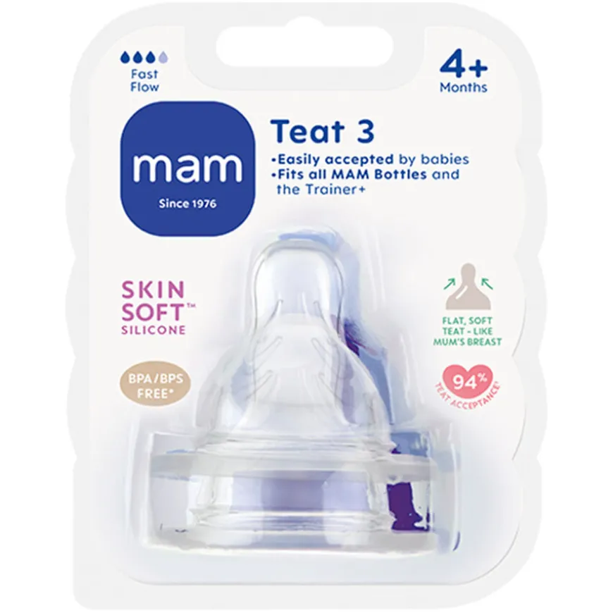 Teat Bottle Pacifier Size 3 2pcs