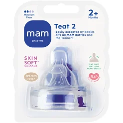 Teat Bottle Pacifier Size 2 2pcs