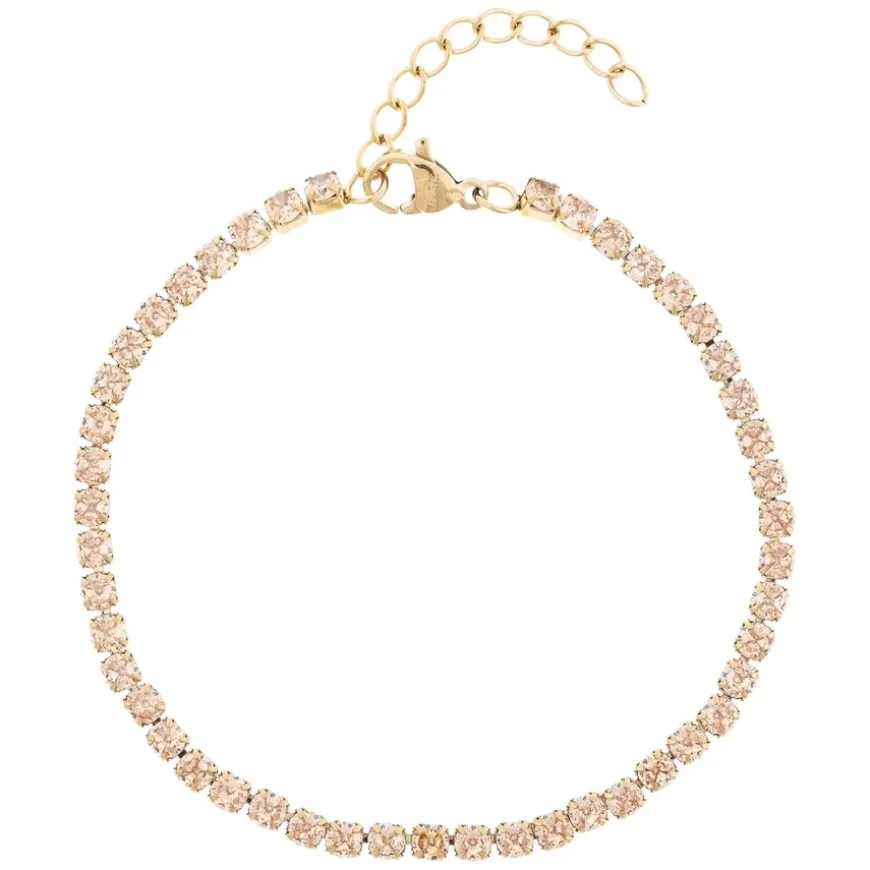 Tennis Chain Bracelet 3mm Champagne