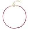 Tennis Chain Bracelet 2mm Pink
