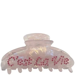 Text Hair Claw "C'est La Vie" Sand