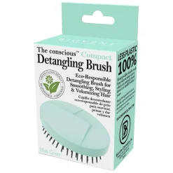 The Conscious™ Compact Detangling Brush Biodegradable Wet & Dry Brush Mint Green