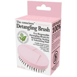 The Conscious™ Compact Detangling Brush Biodegradable Wet & Dry Brush Ice Pink