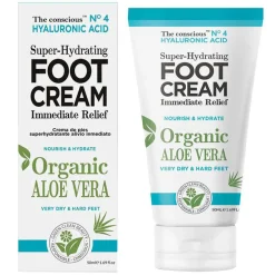 The Conscious™ Hyaluronic Acid Super-Hydrating Foot Cream Organic Aloe Vera 50ml