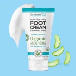 The Conscious™ Hyaluronic Acid Super-Hydrating Foot Cream Organic Aloe Vera 50ml