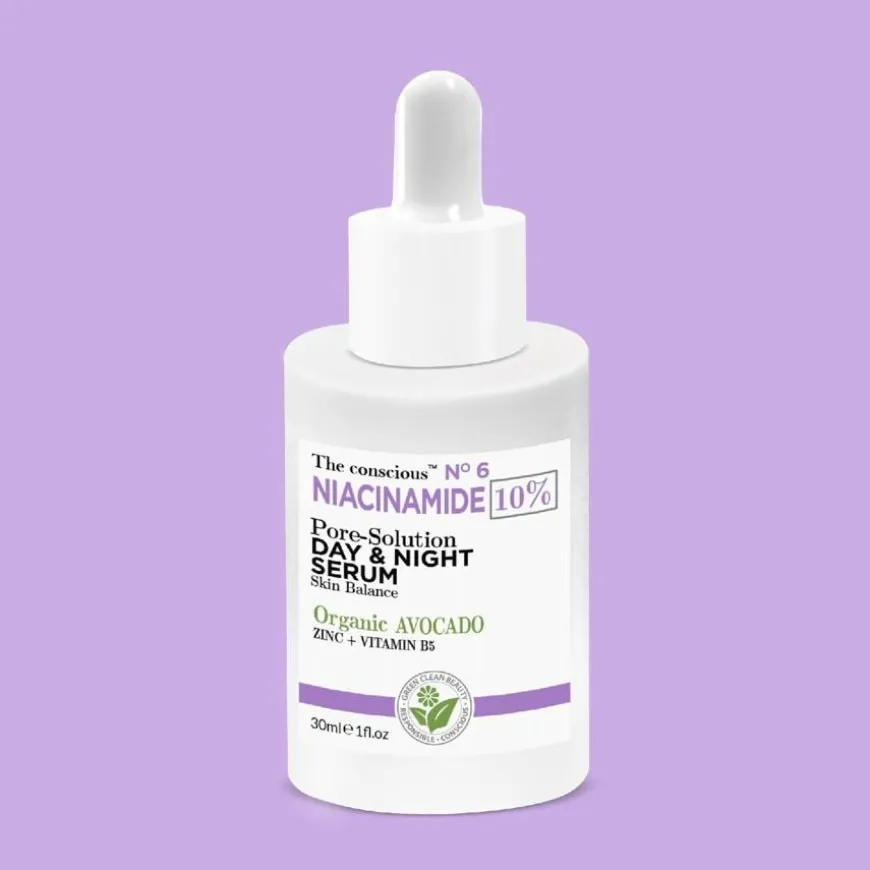 The Conscious™ Niacinamide Pore-Solution Day & Night Serum Organic Avocado 30ml