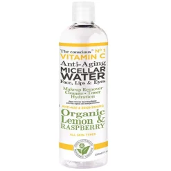 The Conscious Vitamin C Anti Aging Micellar Water Organic Lemon & Raspberry 350ml