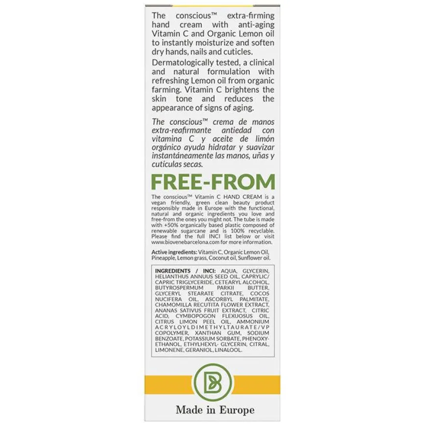 The Conscious™ Vitamin C Extra-Firming Hand Cream Organic Lemon 50ml