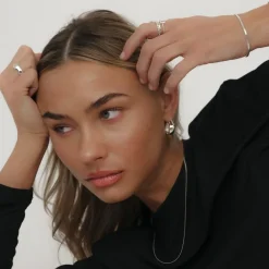 Thin Snake Chain Bracelet Silver