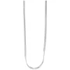 Thin Snake Chain Necklace Silver