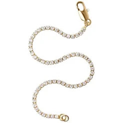 Thin Tennis Bracelet Gold