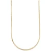Tina Small Necklace Plain Gold 45cm