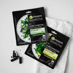 Tissue Mask Pure Charcaol Black Algae Purifying & Hydrating Pore-Tightning 28g