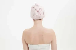 Tosidig Turban Towel Pink