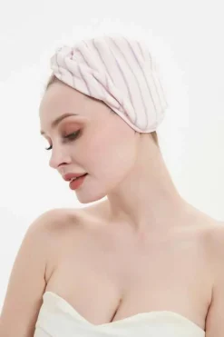 Tosidig Turban Towel Pink