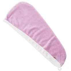 Tosidig Turban Towel Purple/White
