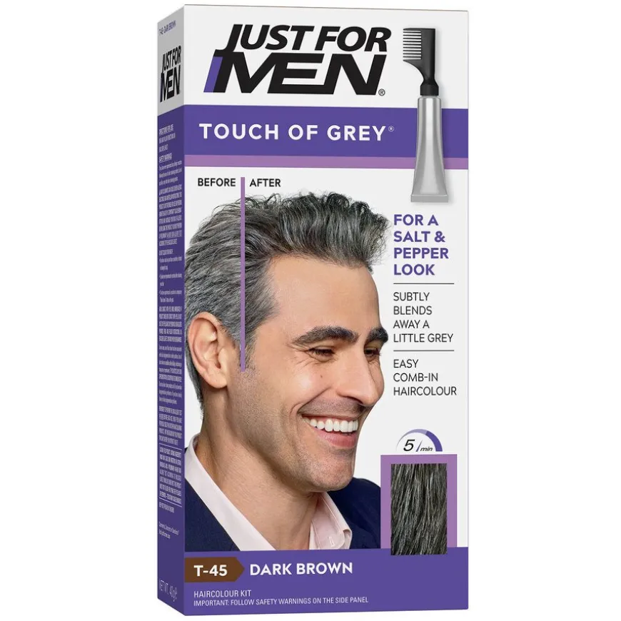 Touch of Grey Dark Brown