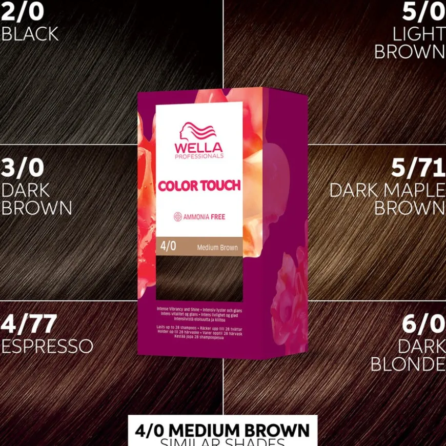 Touch Pure Naturals Medium Brown 4/0 130ml