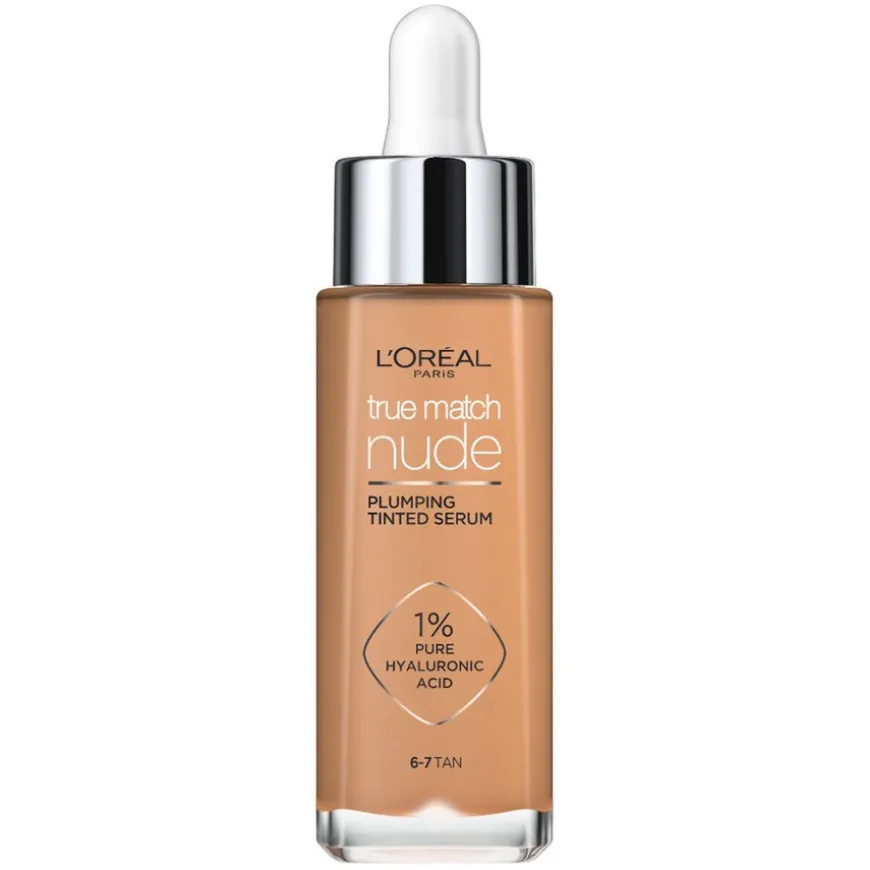 True Match Nude Plumping Tinted Serum 6-7 Tan 30ml