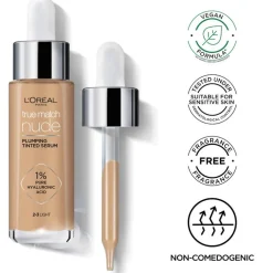 True Match Nude Plumping Tinted Serum 5-6 Medium-Tan 30ml