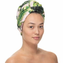 Turban Towel Green Plant