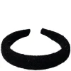 Tweed Hair Band Broad Black