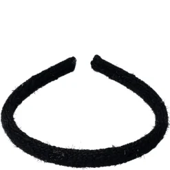 Tweed Hair Band Thin Black
