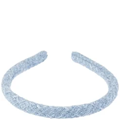 Tweed Hair Band Thin Cool Blue