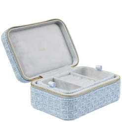 Tweed Jewellery Box Cool Blue