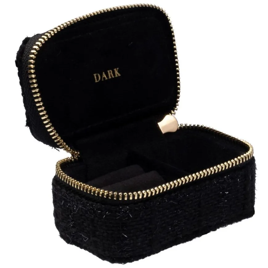 Tweed Jewellery Box Micro Black
