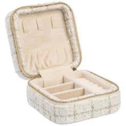 Tweed Jewellery Box Mini Vanilla