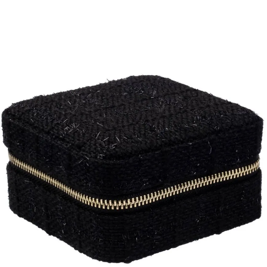 Tweed Jewellery Box Mini Black