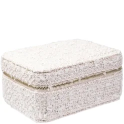 Tweed Jewellery Box Pale Rose