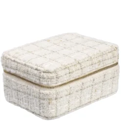 Tweed Jewellery Box Vanilla