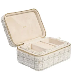 Tweed Jewellery Box Vanilla