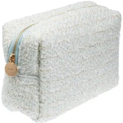Tweed Make-Up Pouch Small Teal